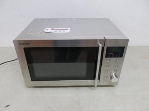 Sharp 800w Stainless Steel 23LT Programmable Microwave, Model R28STM with Manual