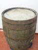 Large Wooden Barrel. Size (H) 87cm x (Dia) 65cm - 2