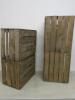 2 x Vintage Display Crate Shelving Units. Size - (H)80cm x (W)50cm x (D)30cm and (H)100cm x (W)40cm x (D)30cm - 2