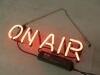 Light Up Decorative Neon 'ON AIR' Sign on Perspex Backing with Hanging Chain - 2