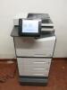 HP PageWide Enterprise Color Flow MFP586 Printer, Model G1W41A, S/n CN65J6K01L, With 3 Additional Trays on Portable Stand - 5