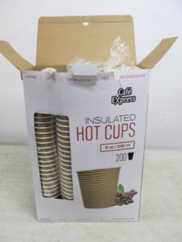 175 x Insulated 8oz Hot Cups
