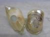 2 x Small Rounded, Italian Made Glass Display Pots - 4
