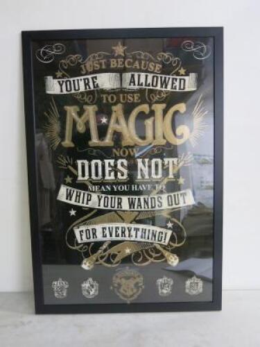 Promotional Film Poster of "Magic". Wood Frame with Perspex Front, 96cm x 65cm