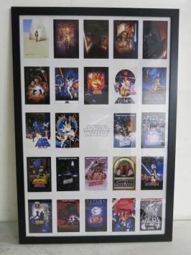Promotional Film Poster of "Star Wars". Wood Frame with Perspex Front, 96cm x 65cm