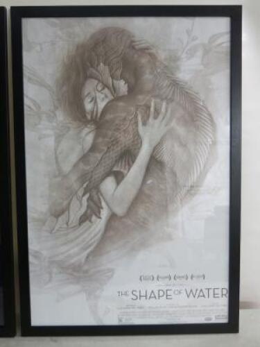 Promotional Film Poster of "The Shape of Water". Wood Frame with Perspex Front, 96cm x 65cm