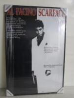 Promotional Popart Poster of "Al Pacino Scarface". Plastic Frame with Perspex, 93cm x 62cm