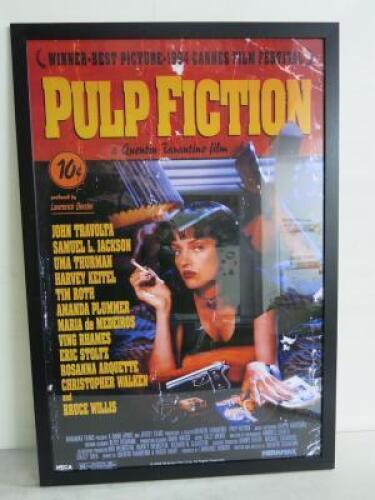 Promotional Film Poster of "Pulp Fiction". Wood Frame with Perspex Front, 96cm x 65cm