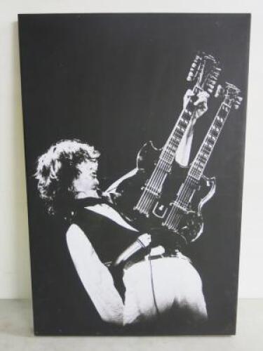 Canvas Print of a Guitarist. Size 51cm x 77cm