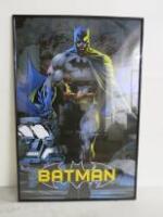 Promotional Popart Poster of "Batman". Plastic Frame with Perspex, 93cm x 62cm