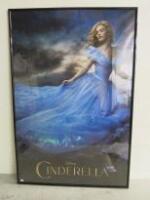 Promotional Popart Poster of "Cinderella". Plastic Frame with Perspex, 93cm x 62cm