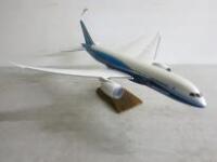 Display Model of a Boeing 747 Dreamliner Airplane on Stand, by Pacific Miniatures. Size 60cm Wingspan x 56cm Fuselage