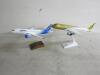 2 x Smaller Model Airplanes, Gulfair & Bombadier (Note: missing tail wing on each). Size 35cm Wingspan x 34cm Fuselage - 2