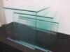 Dwell Nest of 3 Bent Glass Side Tables. Size H50cm x W60 x D50 - 3