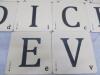 12 x Bluebell 33 Scrabble Place Mats in Assorted Letters. Size 24cm x 24cm - 2