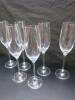 6 x Glass Champagne Flutes - 2