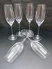 6 x Glass Champagne Flutes - 3