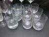 24 x Pieces of Assorted Table Glassware to Include: Tumblers, Cognac, Sherry & Wine Glasses - 2