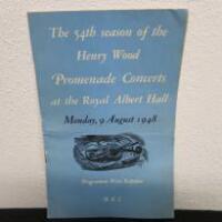 54th Season of 'The Henry Wood Promenade Concert' BBC Program, Dated 9/8/1948 and Autographed by the Conductor 'Stanford Robinson' & Further Signed by the Conductor & Composer 'Constant Lambert' on the Back Page