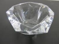 Orrefors Sweden Glass Ornament. Size Dia 17cm. NOTE: Slight Chip (As Pictured/Viewed)