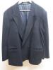 Bloomingdales Metropolitan View Cashmere Double Breasted Navy Half Coat, Estimated Size XL