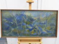 Oil On Board by Caroline Stafford Called Landscape, Size H53cm x W107cm