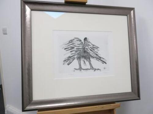Leonard Baskin (1922 - 2000) Framed, Glazed & Mounted, Signed Artist Proof of an Eagle. Picture Size 9in x 12in, Frame Size 24in x 28in