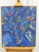 Oil On Board by Caroline Stafford Called Flower Painting, Size H63cm x W52cm