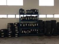 Tyre Rack with Approximately 55 New and 55 Used/Part Worn Tyres.