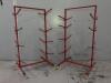 2 x Sealey Bumper Rack, Double Sided 4 Level Portable Drying Racks, Model Re55.V6