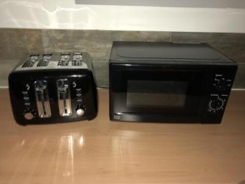 Assorted Canteen Equipment to Include: 2 x Microwaves, 2 x Kettle & Toaster (As Viewed)