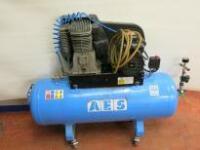 AES 150L Compressor, 240v, on Wheels. Comes with Manual & Airline
