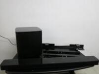 Bose SoundTouch 300 Soundbar with Bose Accoustimass Wireless 300 Bass Module.