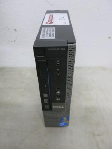 Dell OptiPlex 780 Computer. Intel Core 2 Duo CPU E8500 @ 3.16GHZ, 4GB RAM, 98GB HDD