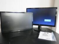 2 x Acer S220HQL 22" LCD Monitor's with Manuals. NOTE: requires 1 x stand & power supply
