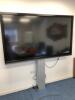 CLEVERTOUCH PRO 75" Interactive LED Display, Model T-Series 75", S/n C75SCVV069A. Comes with Remote Control, 3 Clevertouch Magnetic Pens & Conen Mounts Motorised Height Adjustable TV Stand with Metal Base, Model SCETA/SCETTA. - 3