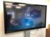 CLEVERTOUCH PRO 75" Interactive LED Display, Model T-Series 75", S/n C75SCVV069A. Comes with Remote Control, 3 Clevertouch Magnetic Pens & Conen Mounts Motorised Height Adjustable TV Stand with Metal Base, Model SCETA/SCETTA. - 5