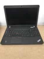 Lenovo 15.5" ThinkPad Laptop, Model E560. Running Windows 10 Pro. Intel Core i5-6200U CPU @2.3Ghz, 8GB RAM, 464GB HDD. Comes with Power . NOTE: Keyboard internment response on some keys (As Viewed)