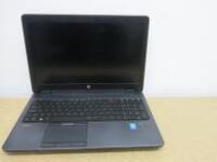 HP Z Book 15 Laptop. Running Windows 10 Pro. Intel Core i7-4710MQ, CPU @ 2.5Ghz, 16GB RAM, 216GB HDD. Comes with Power Supply