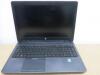 HP Z Book 15 Laptop. Running Windows 10 Pro. Intel Core i7-4700MQ, CPU @2.4Ghz, 8GB RAM, 698GB HDD. Comes with Power Supply - 6