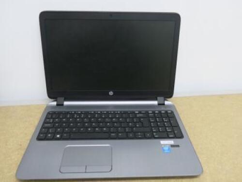 HP ProBook 450 G2 Laptop. Running Windows 10 Pro. Intel Core i3-4030, CPU @ 1.90Ghz, 8GB RAM, 3450GB HDD. Comes with Power Supply