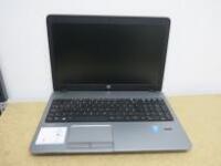 HP ProBook 450 Laptop. Running Windows 10 Pro. Intel Core i3-4000M, CPU @2.40 GHz, 8GB RAM, 465 GB HDD. Comes with Power Supply.