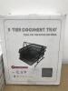 Boxed New 6 x 3 Tier Mesh Document Tray - 2