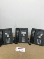 3 x Avaya VoIP Telephone Hand Sets, Model 9611G