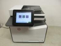 HP PageWide Enterprise Color Flow MFP586 Printer, Model G1W41A, S/N CN65S56K05P