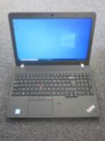 Lenovo 15.5" ThinkPad Laptop, Model E560. Running Windows 10 Pro. Intel Core i5-6200U, CPU @ 2.30GHz, 8GB RAM, 491.2GB HDD. Comes with Power Supply