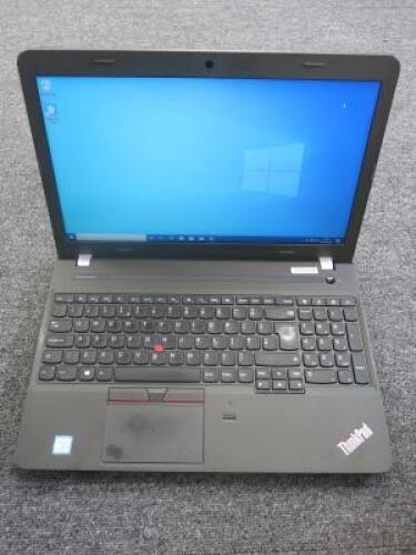 Lenovo 15.5" ThinkPad Laptop, Model E560. Running Windows 10 Pro. Intel Core i5-6200U, CPU @ 2.3GHz, 8GB RAM, 491.2Gb HDD. Running Ubuntu 18.04.3 LTD. Comes with Power Supply