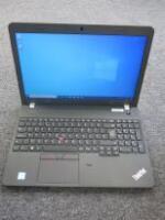 Lenovo 15.5" ThinkPad Laptop, Model E560. Running Windows 10 Pro. Intel Core i5-6200U, CPU @ 2.30Ghz, 8GB RAM, 465GB HDD. Comes with Power Supply