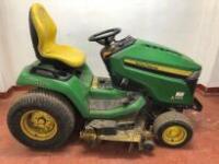John Deere X584, Ride on Multi Terrain Tractor Mower with 48" Deck & 4 Wheel Steer. (Condition As Viewed/Pictured)