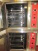 Blodgett Double Stack (2 Oven) Model CTB1 Solid State Digital-CE on Stainless Steel Mobile Rack Base, 2 Speed Electric, 3 Phase, 9 Racks per Oven - 3